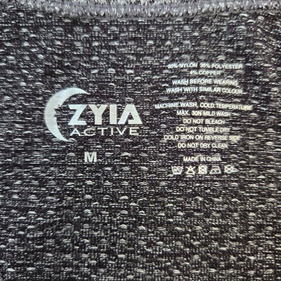 Zyia Active Heathered Racerback Activewear Tank Top Size Medium - Picture 3 of 4